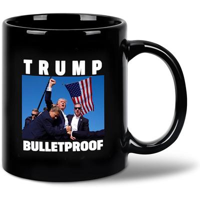 Trump 2024 Mug Bulletproof Shooting Rally Coffee Mug 12oz Ceramic Cup