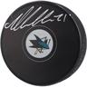 Macklin Celebrini San Jose Sharks 2024 NHL Draft signierter Hockeypuck