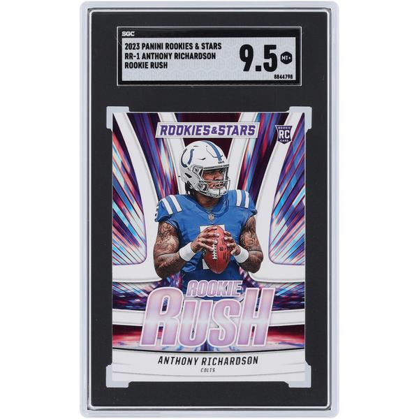 anthony-richardson-indianapolis-colts-2023-panini-rookies---stars-rookie-rush-#rr-1-sgc-authenticated-9.5-card/