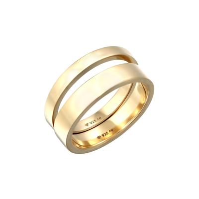 KUZZOI Herrenring 925 Sterling Silber 2er Set Casual Look 62 Herren Image
