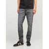 Slim-fit-Jeans JACK & JONES "JJIGLENN JJORIGINAL CB 774 NOOS", Herren, Gr. 31, Länge 32, grau (grau denim), Denim/Jeans, Obermaterial: 76% Baumwolle, 22% Polyester, 2% Elasthan, Abriebeffekte, modisch, slim fit knöchellang, Jeans