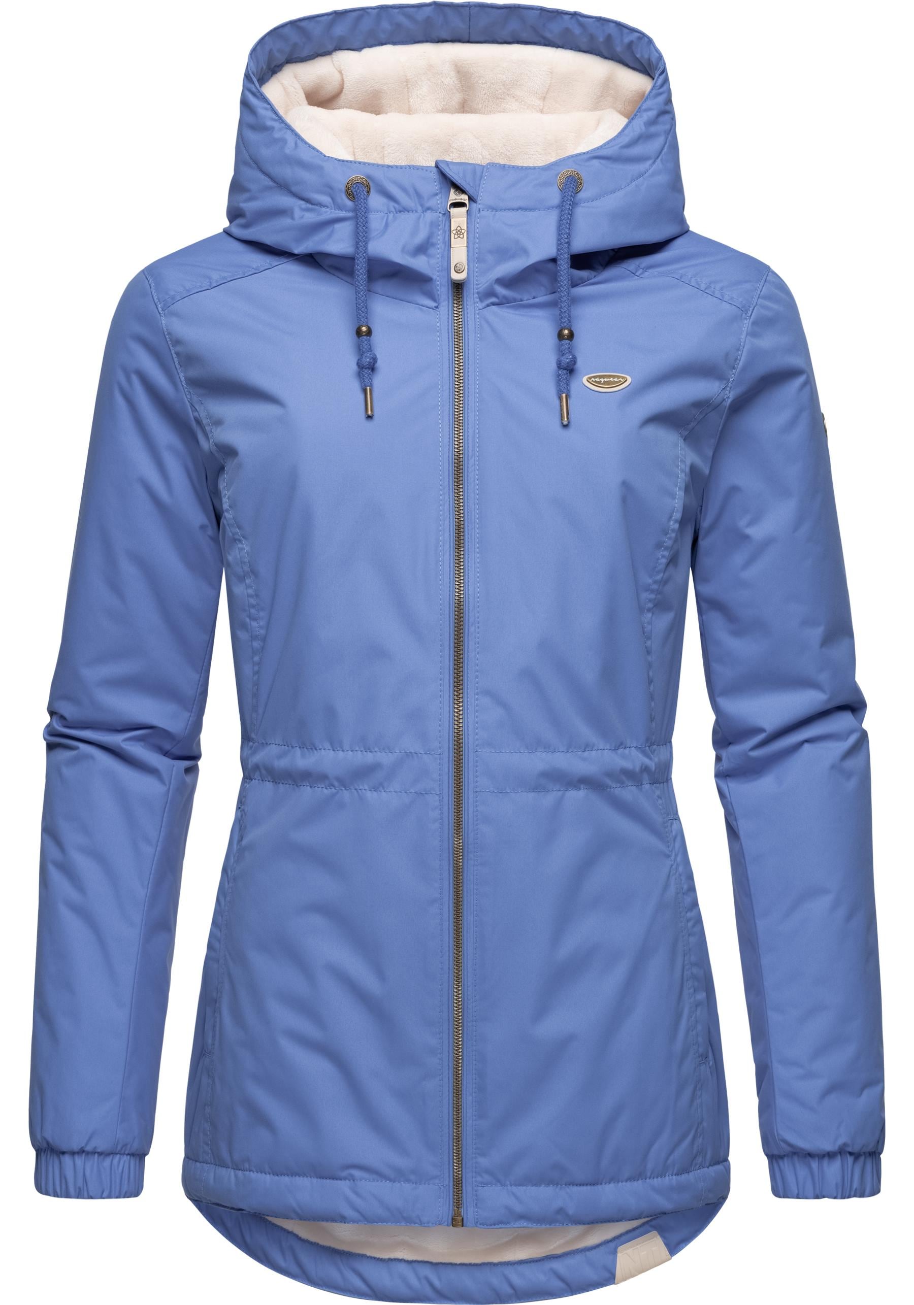 Winterjacke RAGWEAR "Dankka Warm", Damen, Gr. 4XL (48), blau, Obermaterial: 100% Polyester, Innenfutter: 100% Polyester, Wattierung: 100% Polyester, figurumspielend Po-bedeckend, hoch geschlossener Ausschnitt, Ärmel ohne Ärmelschlitz elastischer... Image