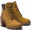 Schnürstiefelette TIMBERLAND "ALLINGTON HEIGHTSMID LACE UP BOOT", Gr. 40, gelb (wheat), Leder, Synthetik, sportlich, Schuhe, Winterschuhe, Winterstiefel, Schnürboots, Winterboots
