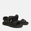 Sandale TIMBERLAND "Governor's Island 2 STRAP SANDAL", Gr. 43 (9), schwarz, Leder, Textil, sportlich, Schuhe