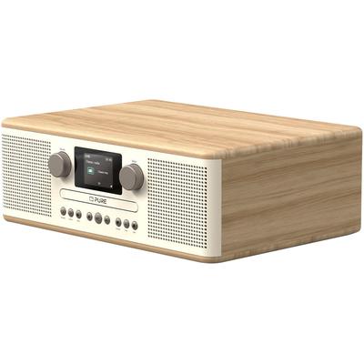 PURE Digitalradio (DAB+) "Classic C-D6", weiß (baumwollweiß, eiche), B:36,5cm H:13cm T:29cm, Radios