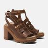 Sandale TIMBERLAND "ALLINGTON HEIGHTS FISHERMAN SANDAL", Gr. 38 (7), grau (rst full gra), Leder, sportlich, Schuhe