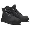 Schnürboots TIMBERLAND "GREYFIELD MID LACE UP BOOT", Gr. 37, schwarz, Leder, sportlich, Schuhe, Winterstiefel, Schnürstiefel, Winterschuhe