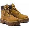 Schnürboots TIMBERLAND "STONE STREET6 INCH LACE UP WATERPROOF BOOT", Gr. 39, gelb (wheat), Leder, Synthetik, sportlich, Schuhe, Winterstiefel, Schnürstiefel, Winterschuhe, wasserdicht