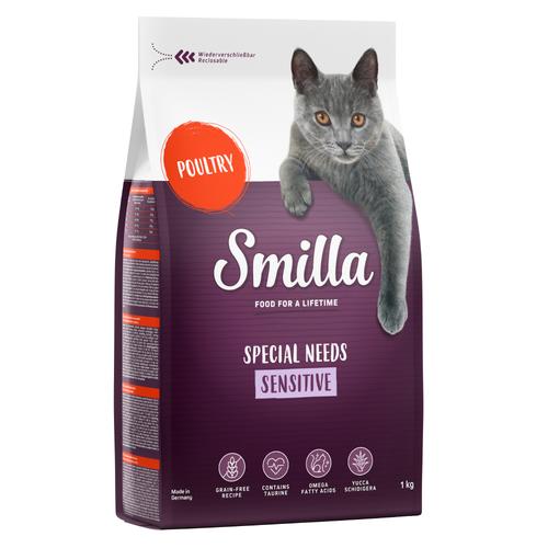 Smilla Adult getreidefreie Rezeptur Sensitive Geflügel - Sparpaket: 2 x 10 kg