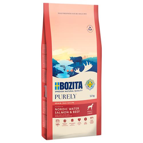 11kg Bozita Dog Purely Adult Large Grain Free Lachs & Rind Hundefutter trocken