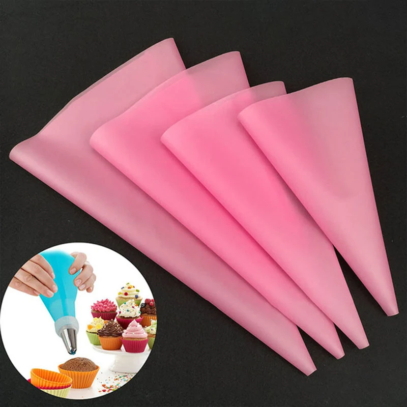 1-4 stücke Küche Gadgets Creme Spritzbeutel Backen Zubehör DIY Kuchen Dekorieren Lebensmittelqualität EVA/TPU Wiederverwendbare Spritzbeutel
