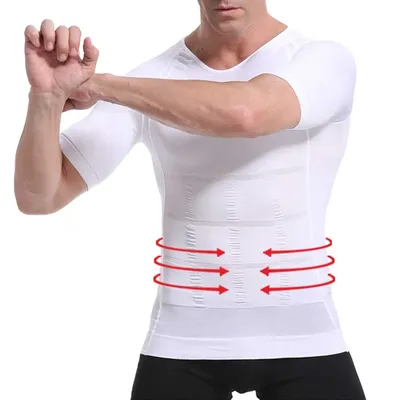 Männer Abnehmen Shaper Haltung Weste Männlichen Bauch Bauch Corrector Kompression Körper Modellierung Fett Brenner Brust Bauch Hemd Korsett Image