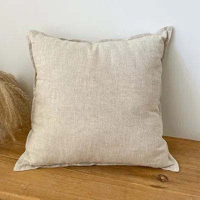 Dekorativer Ramie-Kissenbezug, Kissenbezug, weicher Kissenbezug, geeignet für Sofa, Bett, Image