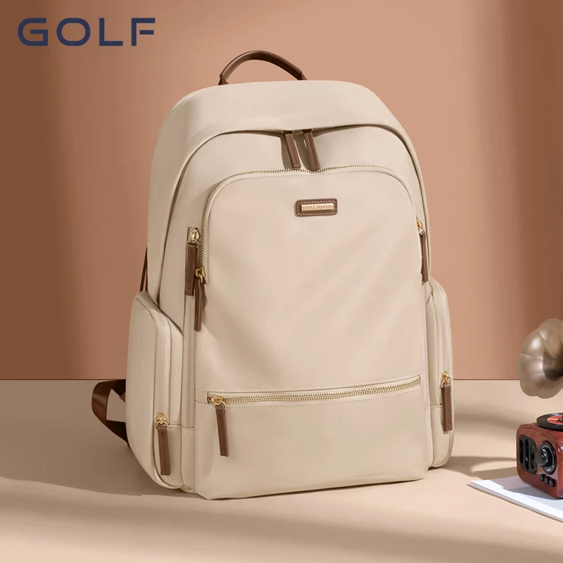 GOLF nouveau sac à dos pour femmes mode couleur unie sac de voyage en Nylon sac d'école de transport étudiantes 15.6 pouces sac à dos d'ordinateur