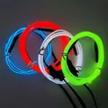 EL Wire 5/4/3/2/1 Colori 1M Luci Illuminate con Luci Al Neon Combinazione FAI DA TE Luci Multicolore Batterie AA USB Prom Strisce LED