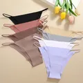 Mutandine senza cuciture da donna Slip sexy a vita bassa per donna Colori Mluti Lingerie traspirante Seta ghiacciata Nessuna traccia Biancheria intima morbida S-XL