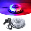Colore magicoM Luce della polizia Lampeggiante Faro Stroboscopico Segnale di allarme LED Avvertimento sul tetto Lampada di emergenza LED Rosso Blu Auto Camion Magnetico