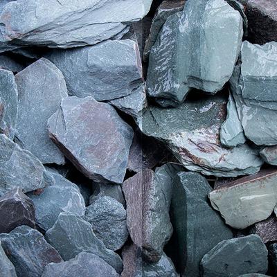 Schiefersplitt Canadian Slate Grün, 20 kg (Sack), 30-60 mm