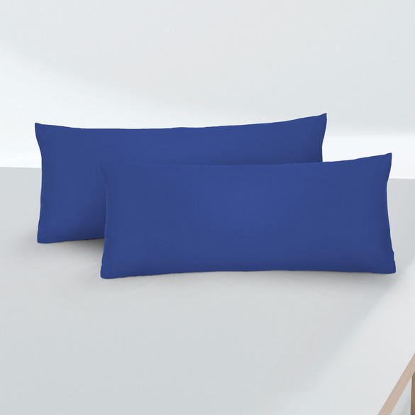 biberna Feinjersey-Kopfkissenbezug Doppelpack saphir, 2x 40x80 cm Image