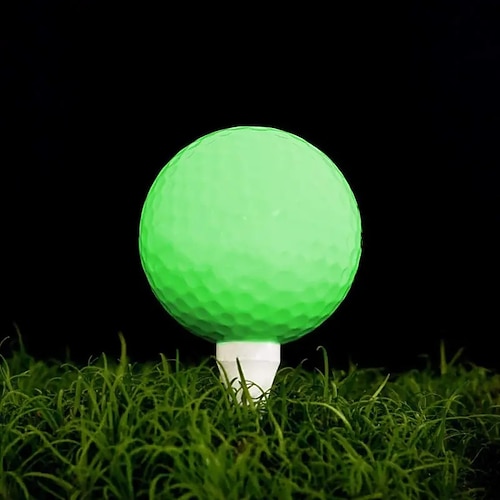 2/3/6-teiliges ultrahelles leuchtendes Golfball-Set – fluoreszierendes Golfzubehör aus Gummi für Erwachsene für bessere Sichtbarkeit und Genauigkeit Image