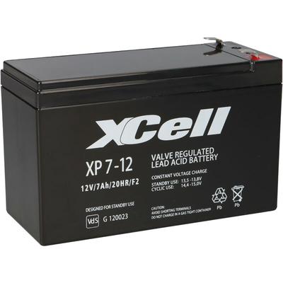 XCell Bleiakku XP7-12 - F2 12V 7 Ah Pb 6,3mm Anschluss Image