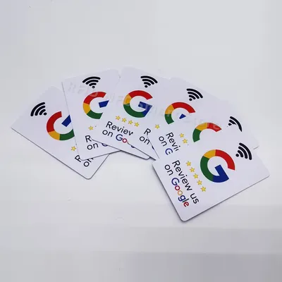 5pcs Google Reviews NFC Cards Boost Your Reviews PVC Material Durable