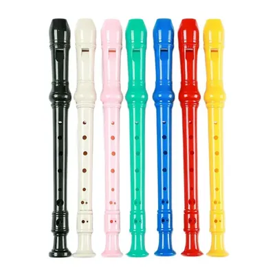 8 Holes ABS Clarinet Colorful Long Flute Instrument for Children Educational Tool Musical Soprano