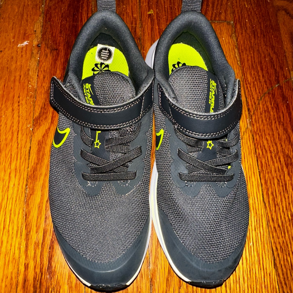 Nike Shoes | Child Nikes Size 2 | Color: Gray/Green | Size: 2bb