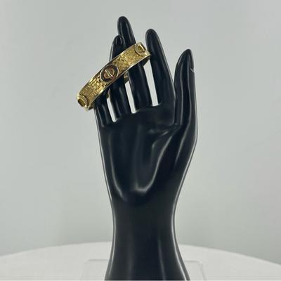 Coach Jewelry | Coach Turn-Lock Bangle Bracelet | Color: Gold | Size: Os