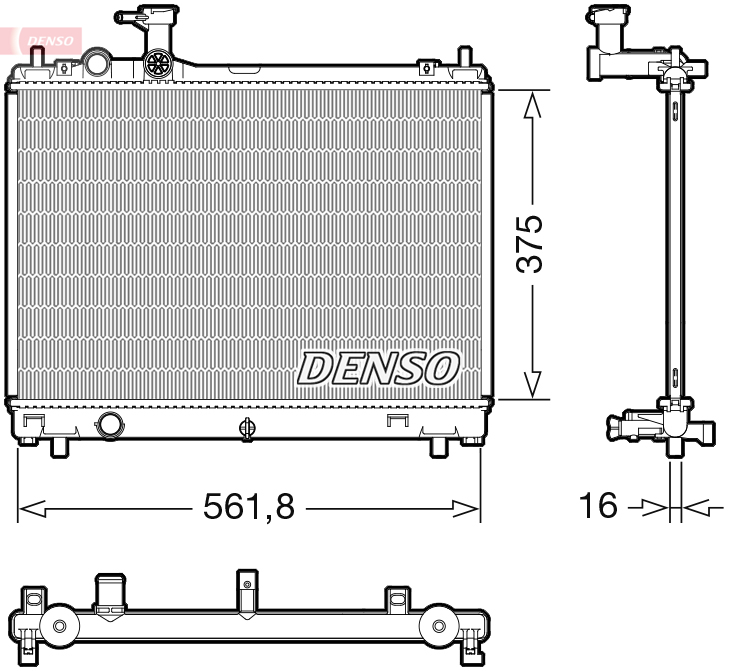 DENSO Kühler, Motorkühlung drm47044 für Suzuki Image