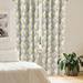 East Urban Home Yellow Flower 4-Panel Curtains, 60's Pattern, Pale Yellow Pale Grey 84.0 H x 56.0 W in black in Gray;yellow | 56" W x 84" L | Wayfair