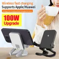 Pad caricabatterie wireless da 100 W per iPhone 15 14 13 12 16 Pro Max X Samsung Xiaomi Caricabatterie per telefono Dock station di ricarica rapida a induzione