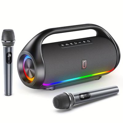 TEMU Jyx D20-t Portable 2 Wireless Microphones, Rgb , For ,