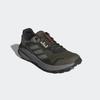 Laufschuh ADIDAS TERREX "TRAIL RIDER TRAILRUNNING", Gr. 45, grün (olive strata, ch solid grau, semi impact orange), Synthetik, Textil, sportlich, Schuhe