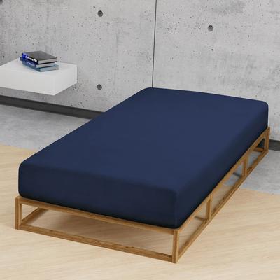 biberna Feinjersey-Spannbetttuch marine, 1x 140x200 cm - 160x200 cm Image