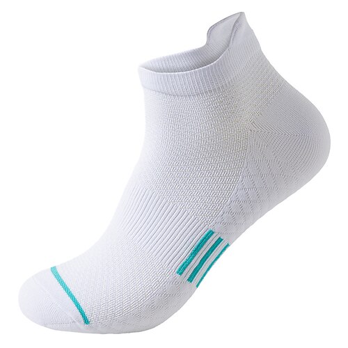 Sportsocken laufsocken 1 Paar Grundlegend Damen Röhrensocken Atmungsaktiv Rutschfest Fitnesstraining Laufen Joggen Skateboarding Radsport Sport Einfarbig Polyester Schwarz Weiß Rosa Image