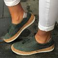 sneakers slip-on casual da donna con nappe rosse con rete traspirante e dettagli in sughero per il comfort quotidiano