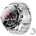 imosi h18 smart watch 1,95 pollici smartwatch fitness corsa orologio 4g contapassi promemoria chiamate cardiofrequenzimetro compatibile con smartphone uomo gps lungo standby chiamate in vivavoce ip 67
