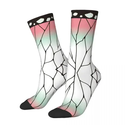 Winter Warm Casual Unisex Demon Slayer Kimetsu No Yaiba Socks Japan Anime Sweat Absorbing Basketball