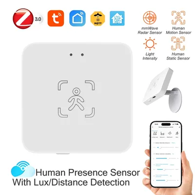 Tuya WiFi /Zigbee Human Presence Detector Smart Human Body Sensor MmWave Radar Microwave Motion