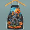 Halloween Horror Apron Cooking Apron, BBQ Apron, Waterproof Apron with Adjustable Neck Strap, Gardening, Party Baking