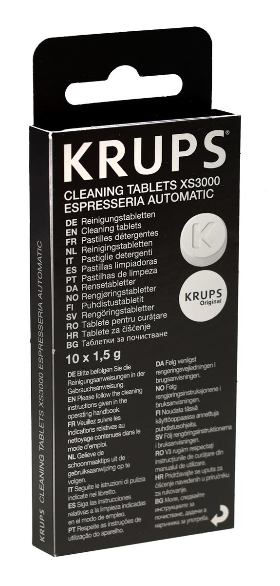 Krups XS3000 Reinigungstabletten für Kaffeevollautomaten Espressomaschinen