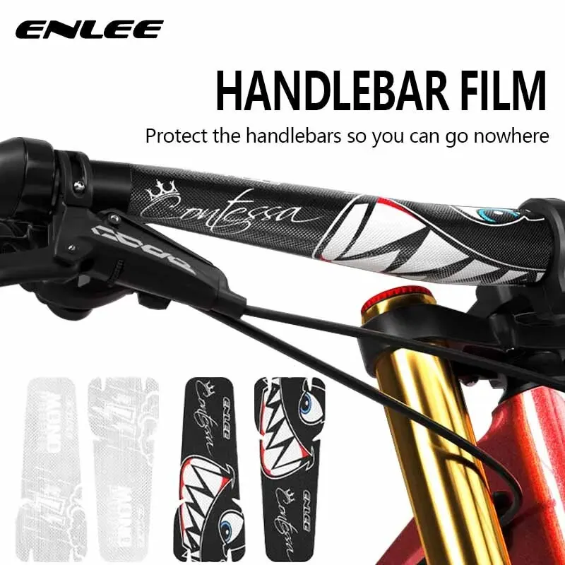 ENLEE Fahrrad Lenker Schutz Aufkleber Rennrad MTB Bike Pflege Auto Aufkleber Rahmen Schutz Film Anti-Scratch PVC Aufkleber Image