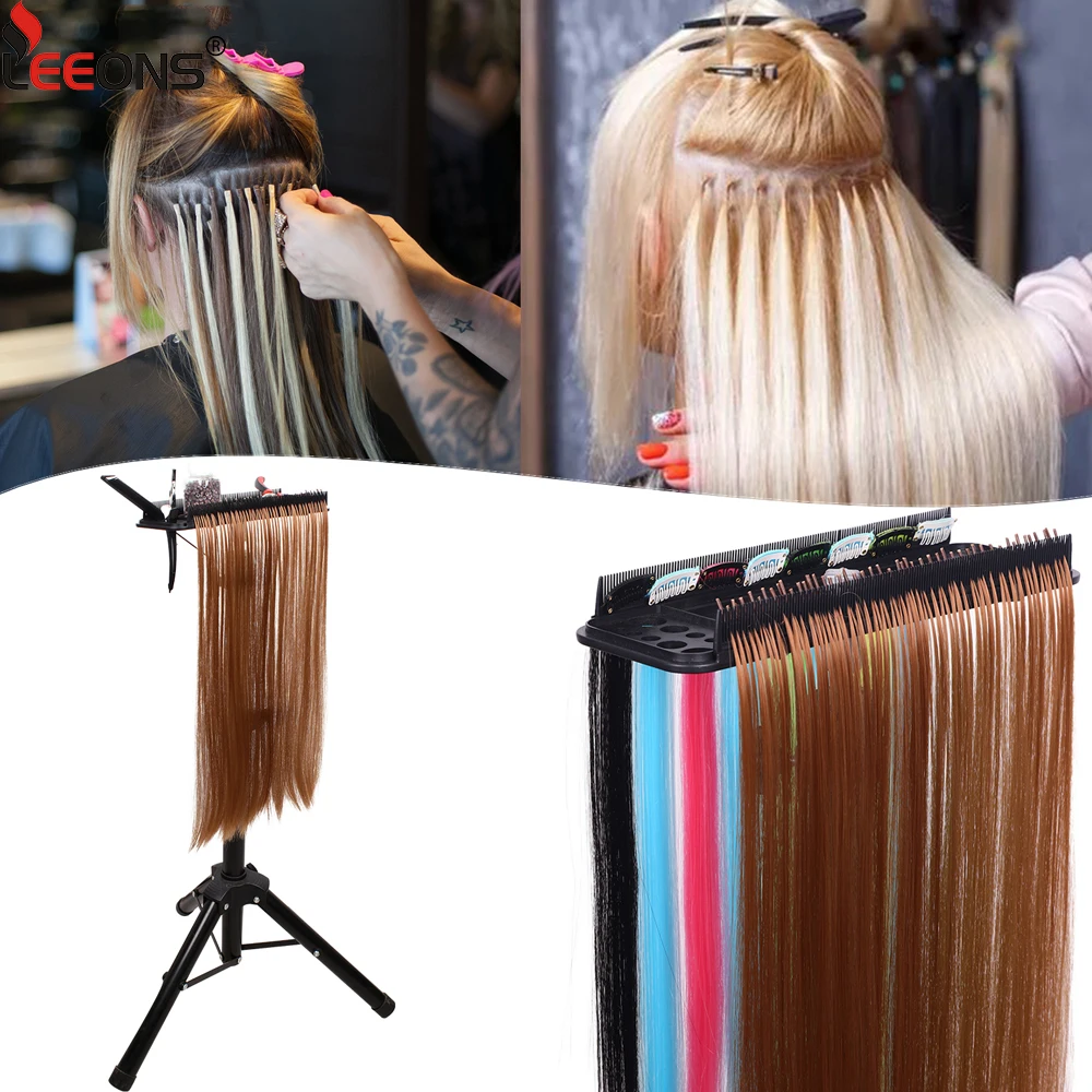 Haar Verlängerung Werkzeug Tablett Professionelle Haar Verlängerung Styling Werkzeug Haar Aufhänger Display Flechten Haar Separator Stehen Für Salon