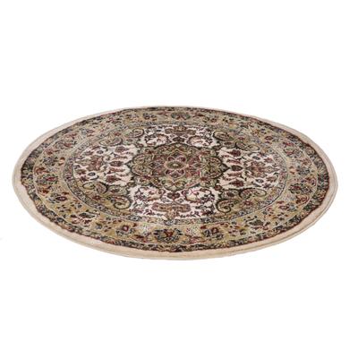 Teppich THEKO "Hamadan 359", beige, H:10mm Ø:200cm, Polypropylen, Teppiche, Kurzflor, Orient-Optik Image