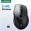【NUOVO】UGREEN Mouse wireless per computer Mouse silenzioso da 1600 DPI con ricevitore USB da 2,4 GHz per PC MacBook Tablet Laptop