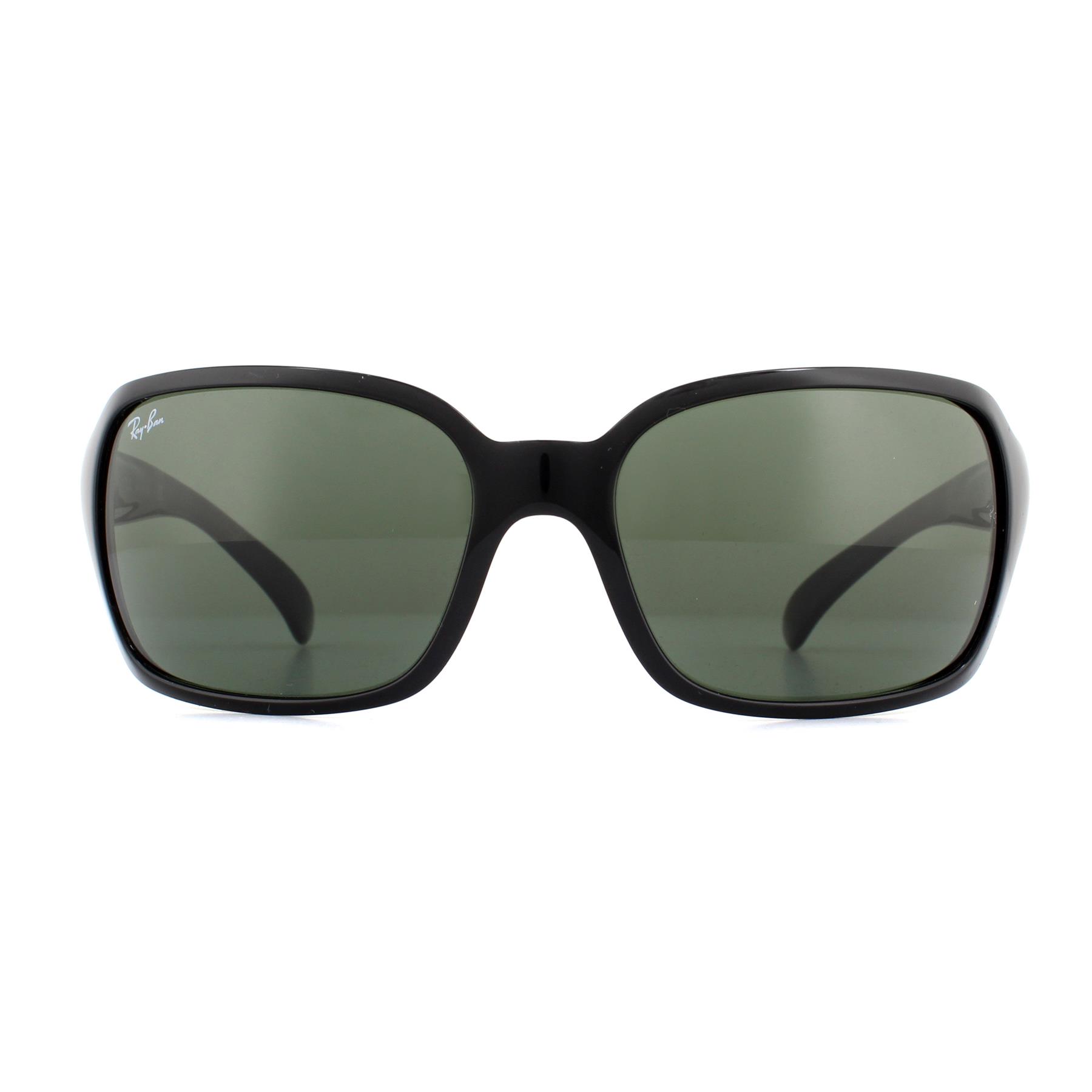 Neu Ray-Ban Sonnenbrille 4068 601 Schwarz Kristall Grün Image