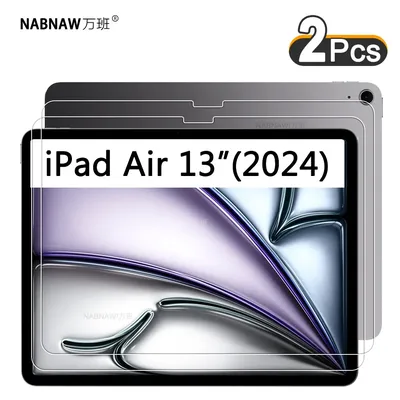 2 Pieces HD Screen Protector Anti Scratch Tempered Glass For iPad Air 13 2024 Air 13‑inch Screen
