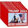 10 Pack Trump Assassination You Missed Stronger Trump Survived Shot Trump 2024 Ear Bullet-Proof PA Pennsylvania Rally Shot Shooting Survivor Fight Strong Stickers Laptop Bumper Decal Car Stickers