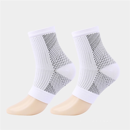 Kompressionsbeinschoner 1 Paar Grundlegend Damen Röhrensocken Atmungsaktiv Schweißableitend Komfortabel Fitnesstraining Basketball Laufen Joggen Radsport Sport Einfarbig Nylon Schwarz Weiß Fuchsie Image